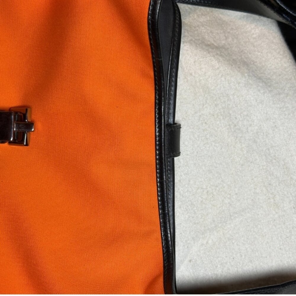 1999 Gucci Tom Ford Jackie Hobo – Bold Orange Nylon & Leather - Picture 11 of 13